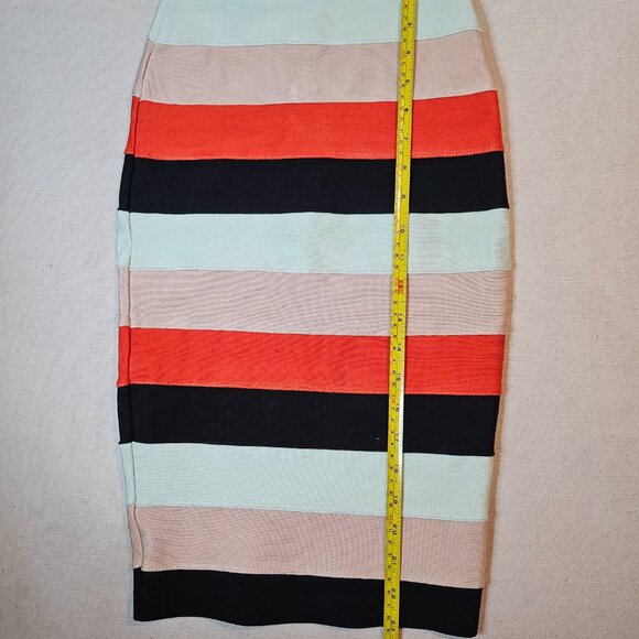 Bebe Stripped Midi Skirt - Size Small - Picture 6 of 7